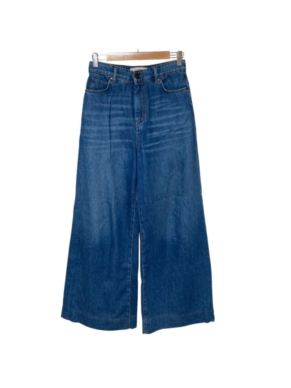 Max Mara Weekend Wide Denim Pants Jeans Indigo Blue 36